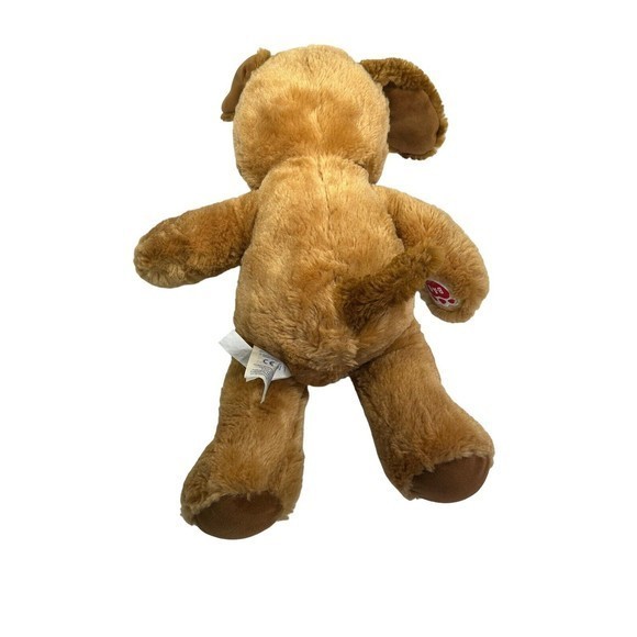 Build A Bear Lil Pup Brown/Tan Eye Patch Floppy Ear Dog Stuffed Animal 15" Plush - Picture 4 of 5